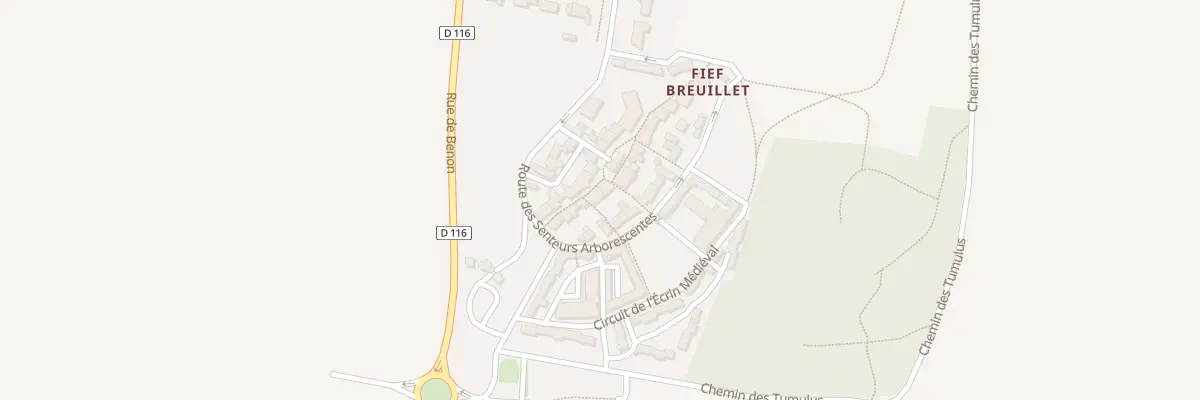 Plan du 5012F Fief Breuillet à Courçon