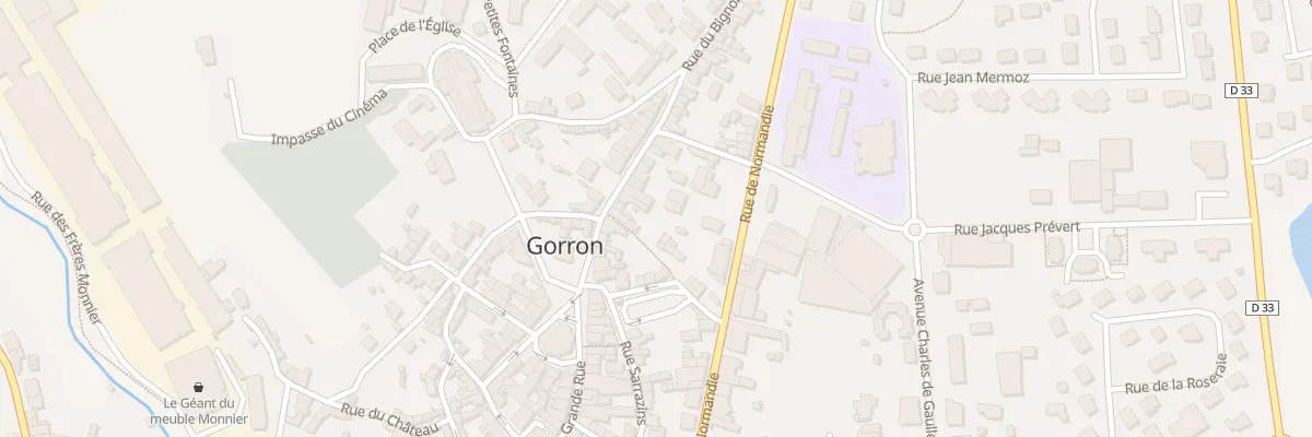 Plan du 18 Rue du Bignon à Gorron
