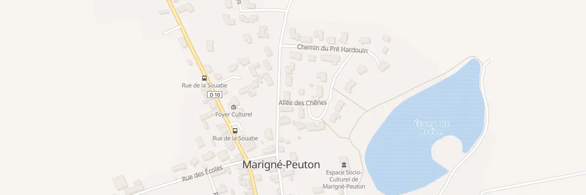 Plan du 14 Rue du Rougé à Marigné-Peuton