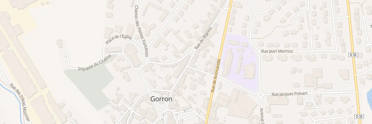 Plan du 25 Rue du Bignon à Gorron