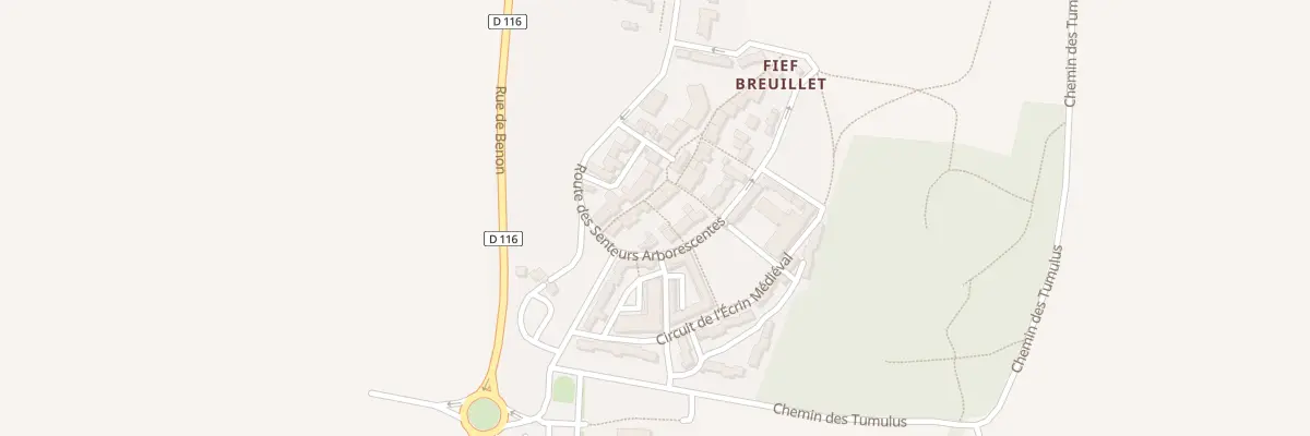 Plan du 5025F Fief Breuillet à Courçon