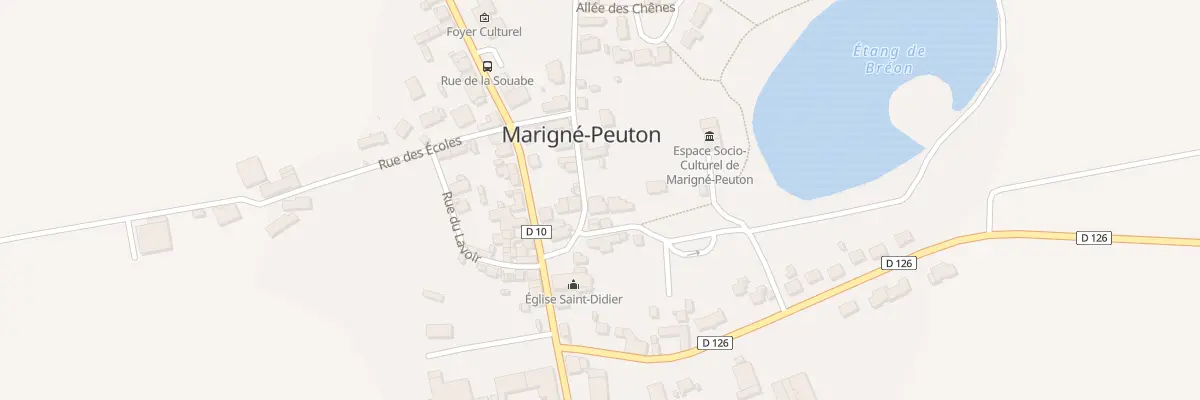 Plan du 4 Rue du Rougé à Marigné-Peuton