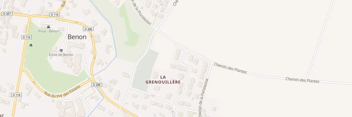 Plan du 13 Rue des Gentilshommes à Benon