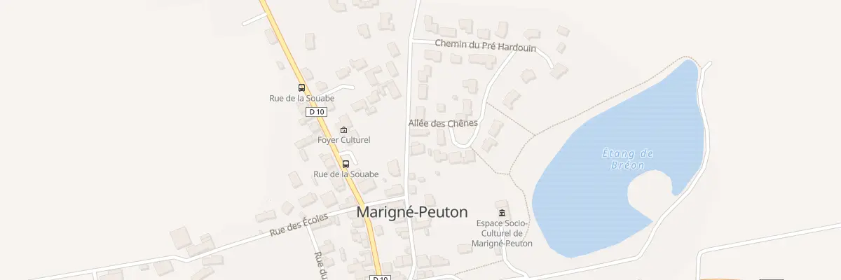 Plan du 12 Rue du Rougé à Marigné-Peuton
