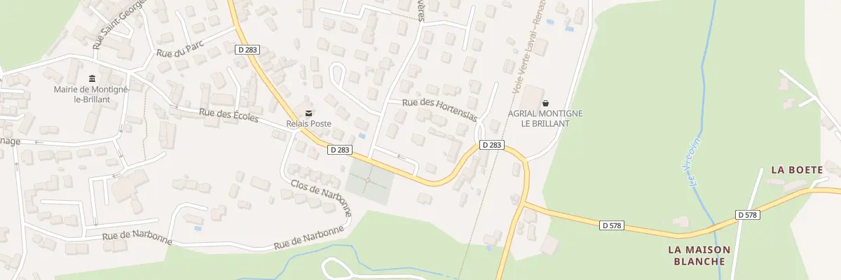Plan du 2 Rue des Primevères à Montigné-le-Brillant