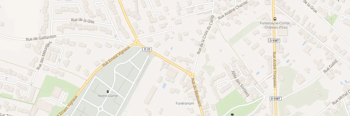 Plan du 68 Rue du bedouard à Fontenay-le-Comte
