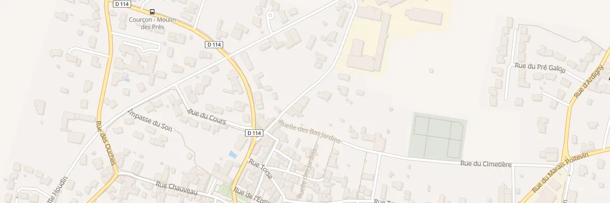 Plan du 9 Rue de la Minoterie à Courçon