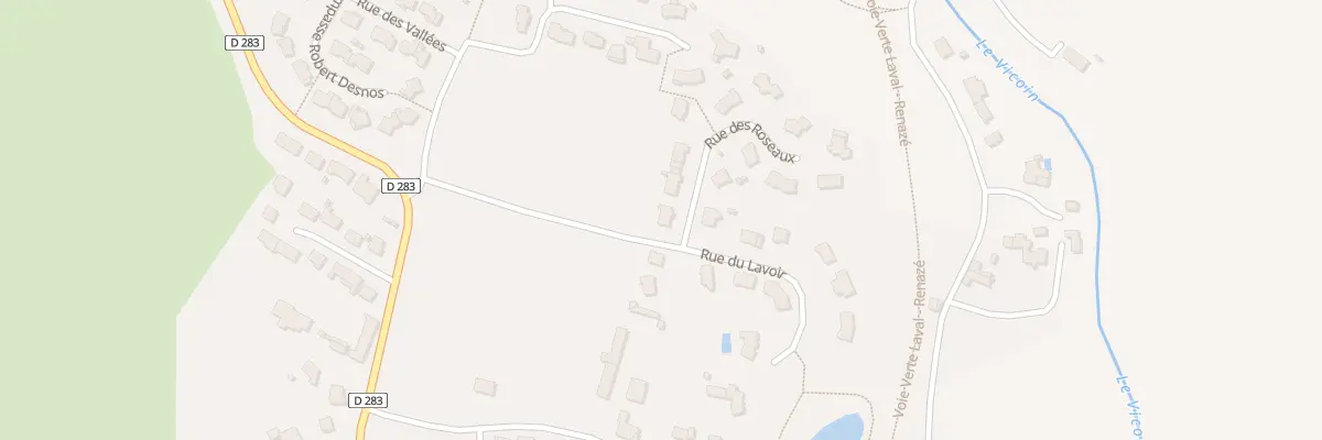 Plan du 1 Rue des Roseaux à Montigné-le-Brillant