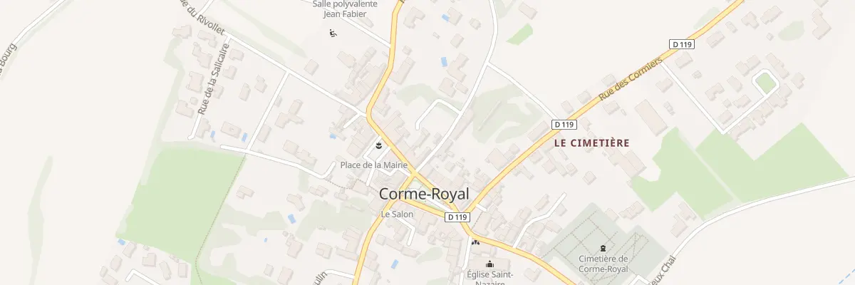 Plan du 3 Che du Bourbonnais à Corme-Royal