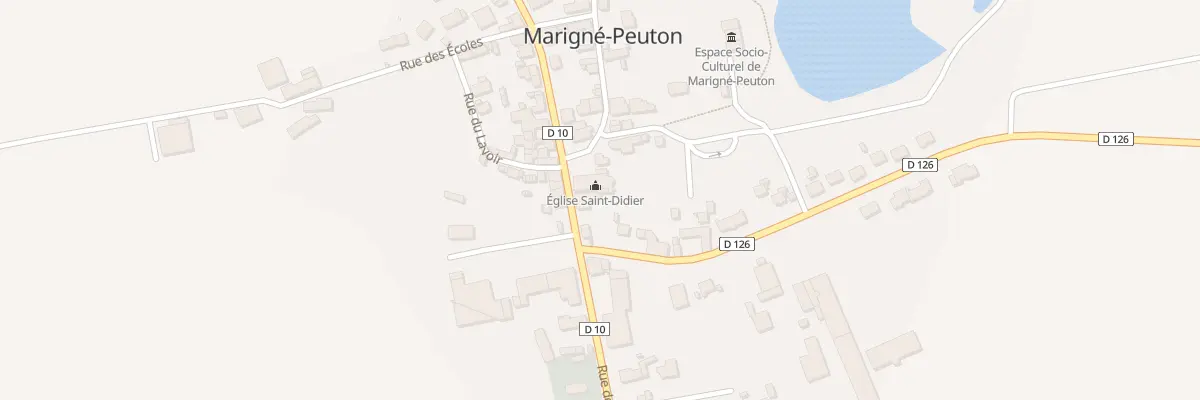 Plan du 15 Rue de l’Europe à Marigné-Peuton