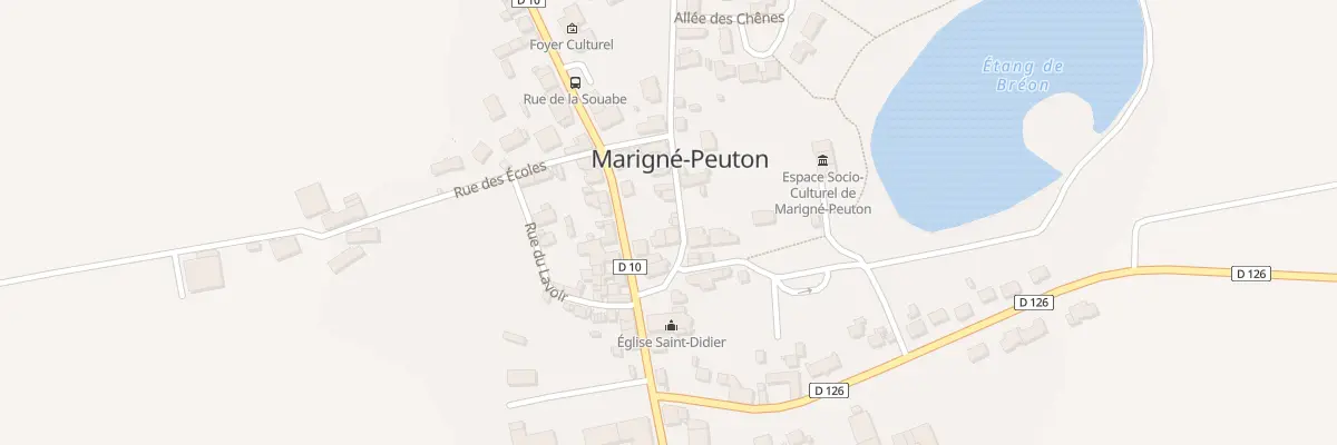 Plan du 3 Rue du Rougé à Marigné-Peuton