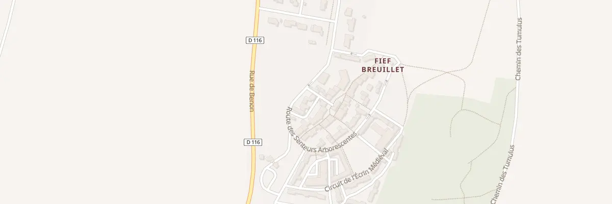 Plan du 5056F Fief Breuillet à Courçon