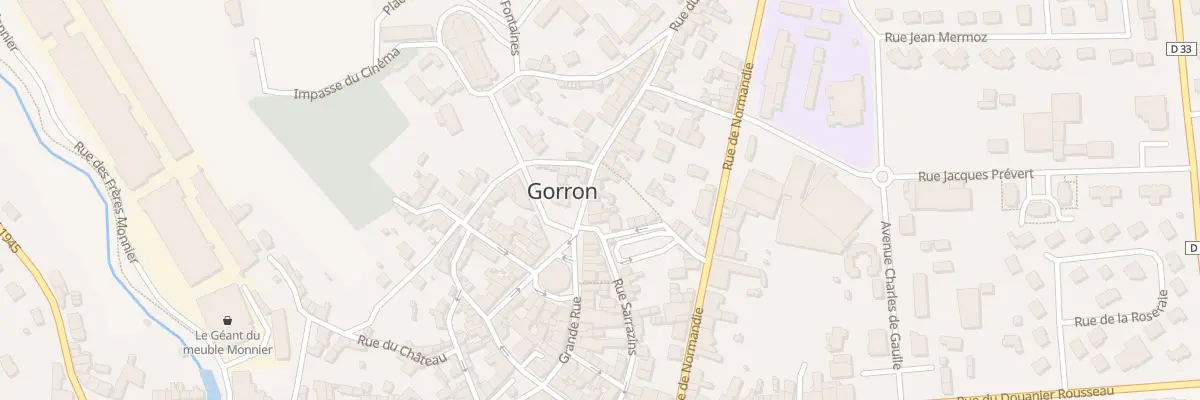 Plan du 8 Rue du Bignon à Gorron