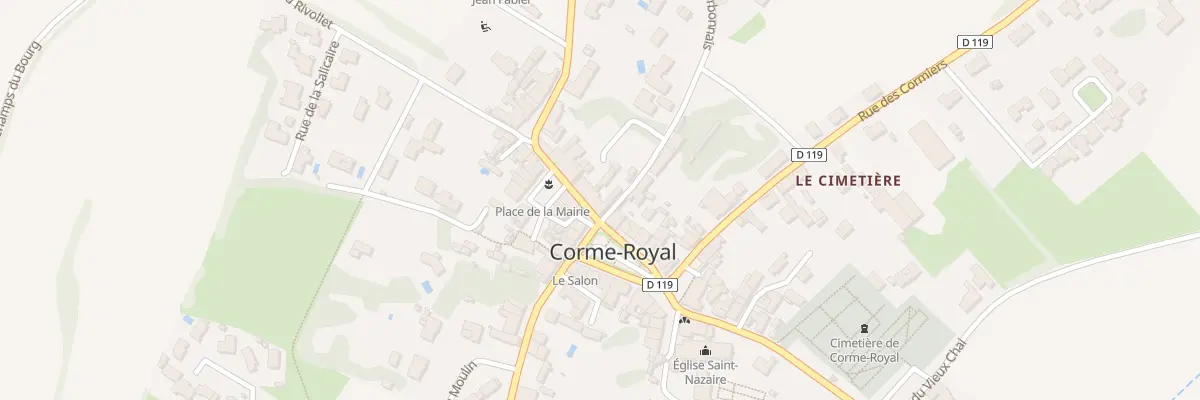Plan du 2 Rue du Stade à Corme-Royal