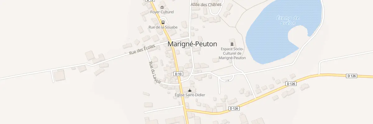 Plan du 1 Rue du Rougé à Marigné-Peuton