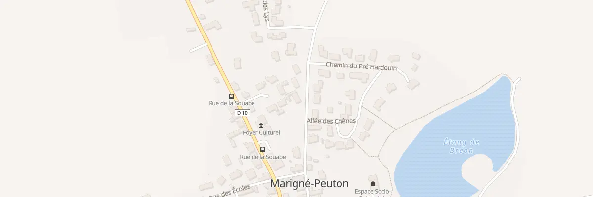 Plan du 9 Rue du Rougé à Marigné-Peuton