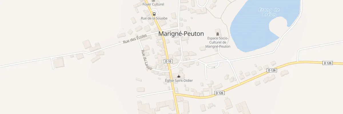 Plan du 9 Rue de l’Europe à Marigné-Peuton