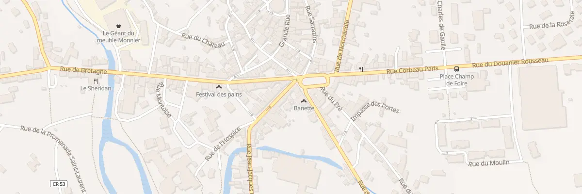 Plan du 3B Rue Jean Jacques Garnier à Gorron