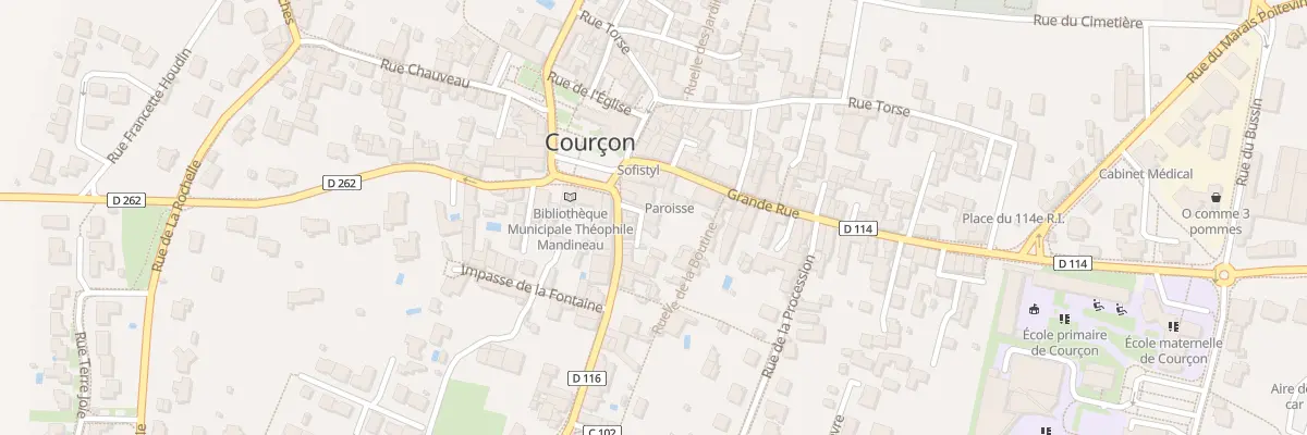 Plan du 2 Rue de Benon à Courçon