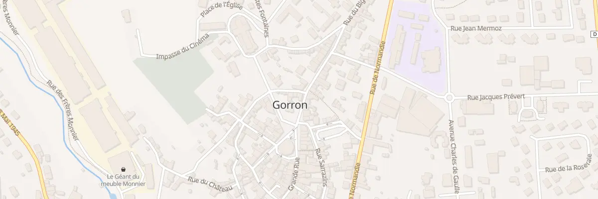 Plan du 5 Rue du Bignon à Gorron