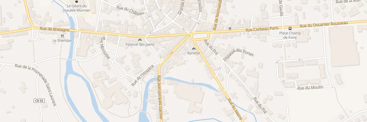 Plan du 15 Rue Jean Jacques Garnier à Gorron