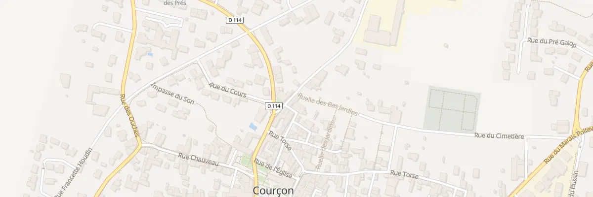 Plan du 5 Rue de la Minoterie à Courçon