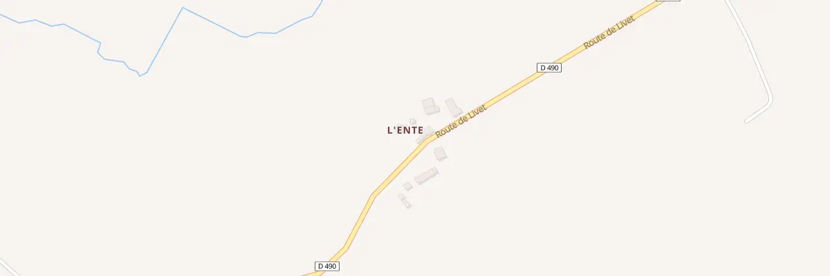 Plan du 164 Lente à Barenton