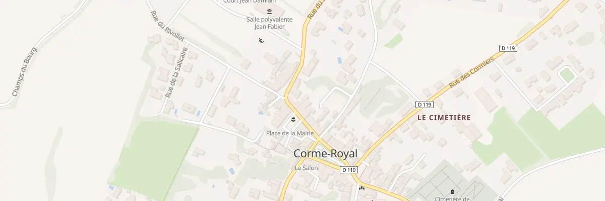 Plan du 10 Rue du Stade à Corme-Royal
