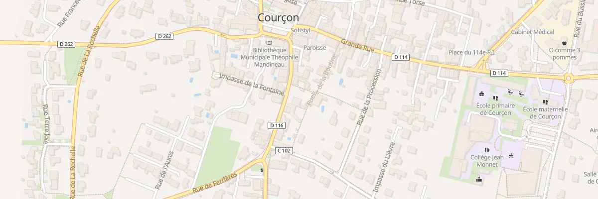Plan du 24 Rue de Benon à Courçon