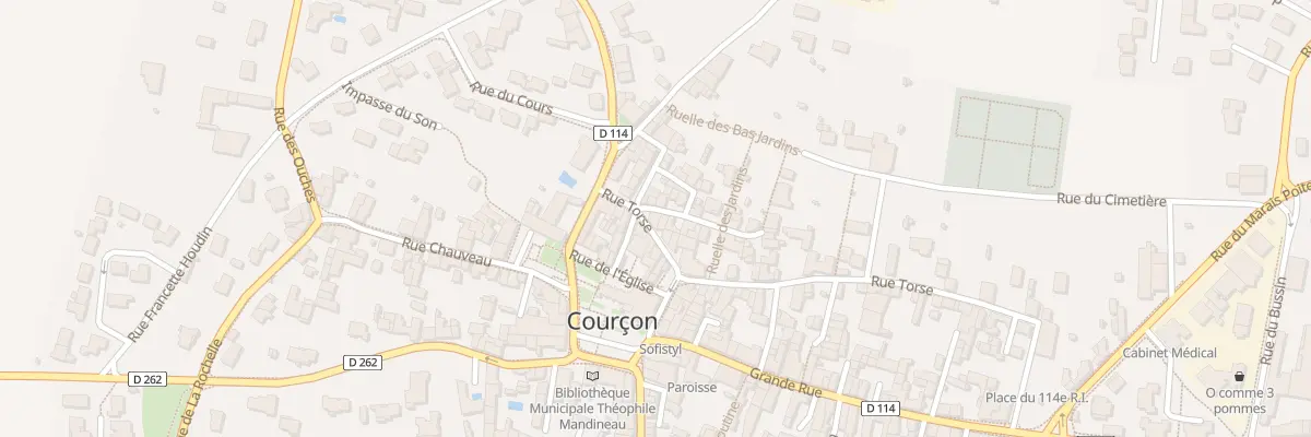 Plan du 4 Rue Torse à Courçon