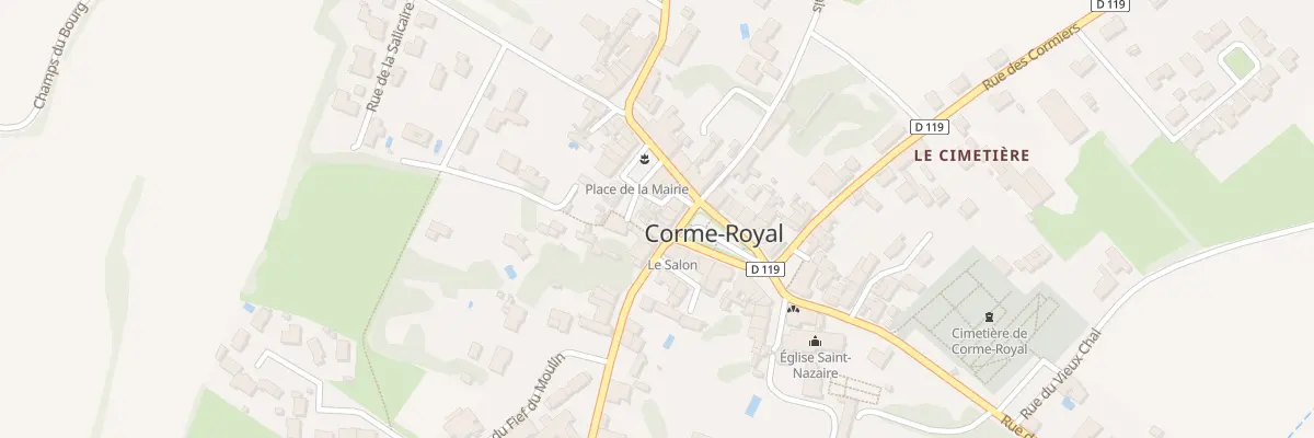 Plan du 6 Pl des Acacias à Corme-Royal