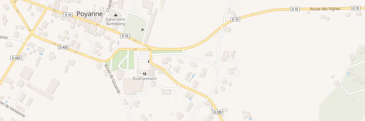 Plan du 5000F Rte de Berduc à Poyanne