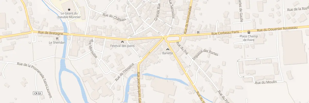 Plan du 9 Rue Jean Jacques Garnier à Gorron