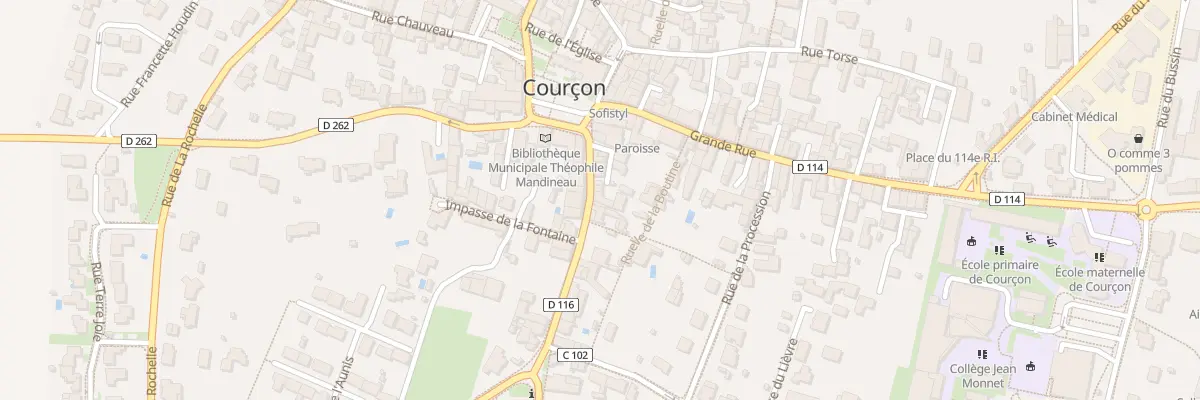 Plan du 16 Rue de Benon à Courçon