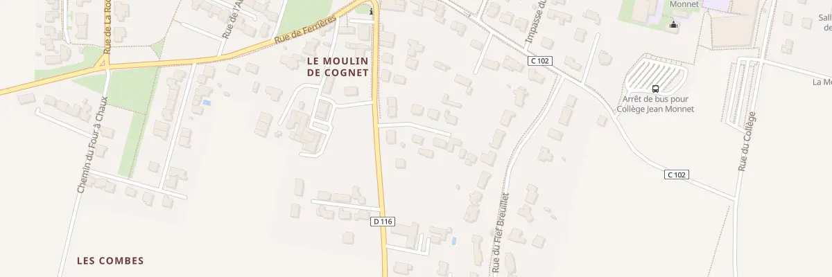 Plan du 1 Imp des Fleurs à Courçon