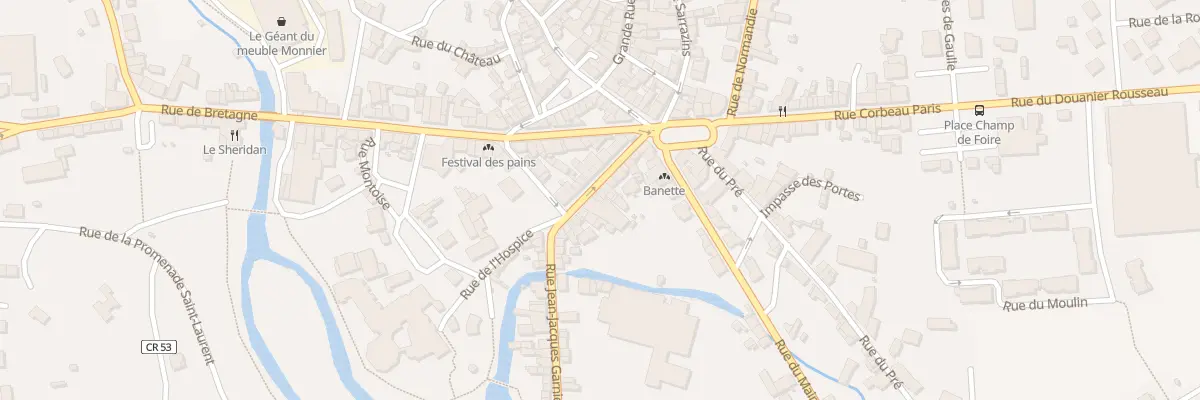 Plan du 15B Rue Jean Jacques Garnier à Gorron