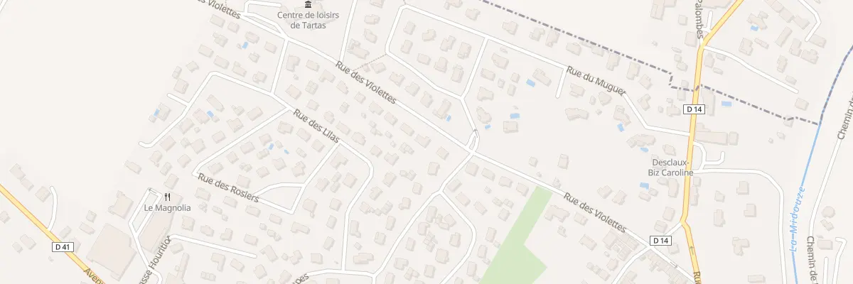 Plan du 295 Rue des Violettes à Tartas