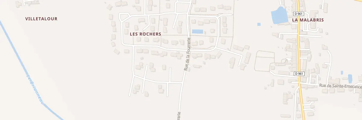 Plan du 32 Rue des Rochers à Erdre-en-Anjou
