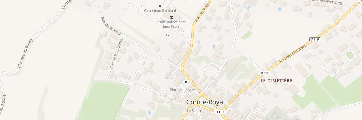 Plan du 13 Rue du Stade à Corme-Royal