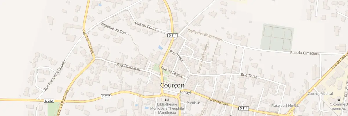 Plan du 1 Rue Torse à Courçon