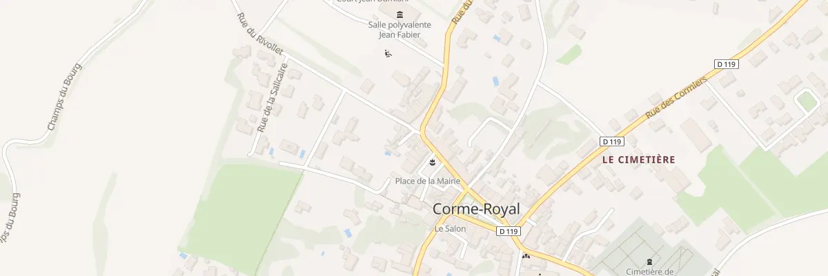 Plan du 1 Imp du Rivollet à Corme-Royal