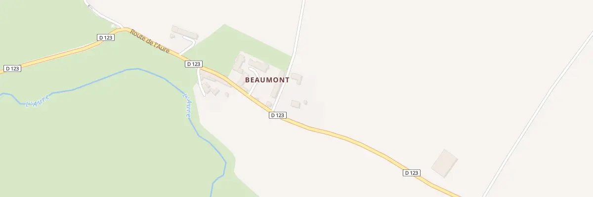Plan du 2 Che de Beaumont à Aure sur Mer
