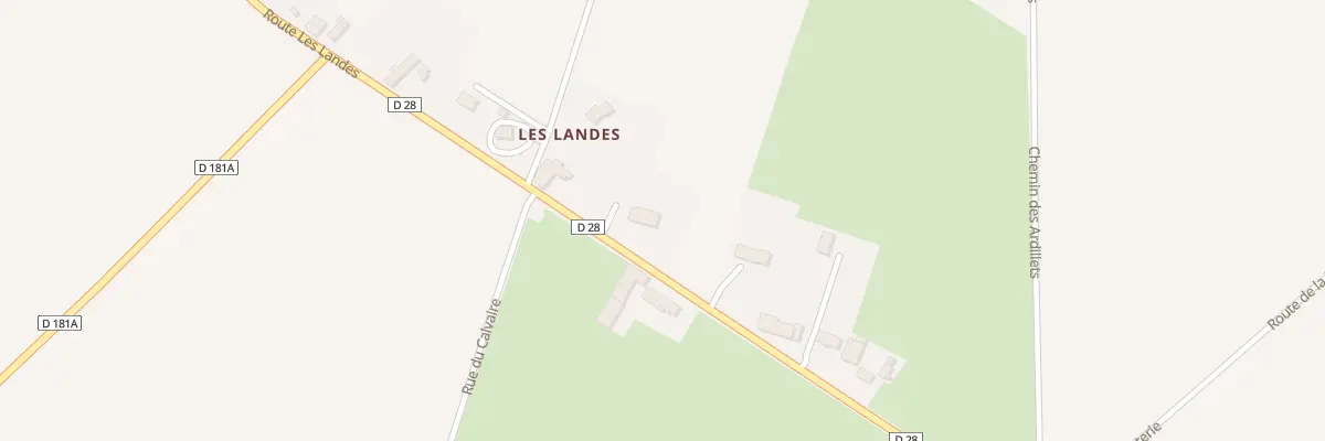 Plan du 5060 Landes à Foulognes