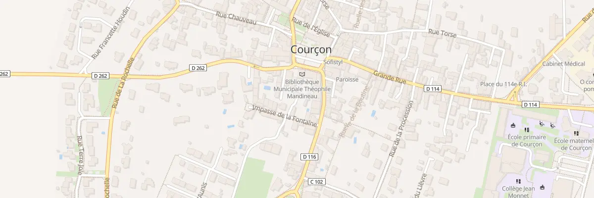 Plan du 5 Imp de la Fontaine à Courçon
