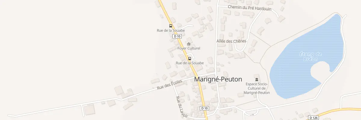 Plan du 7 Rue de la Souabe à Marigné-Peuton