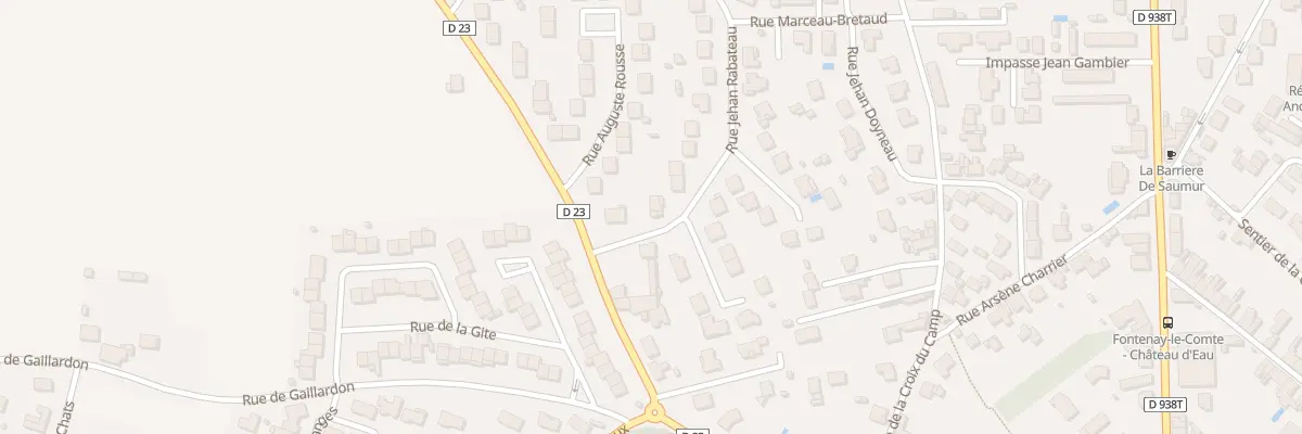 Plan du 3 Rue jehan rabateau à Fontenay-le-Comte