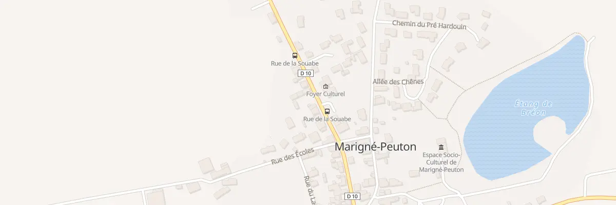 Plan du 13 Rue de la Souabe à Marigné-Peuton