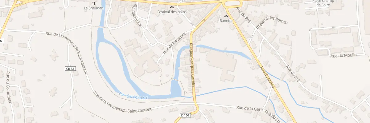Plan du 40B Rue Jean Jacques Garnier à Gorron