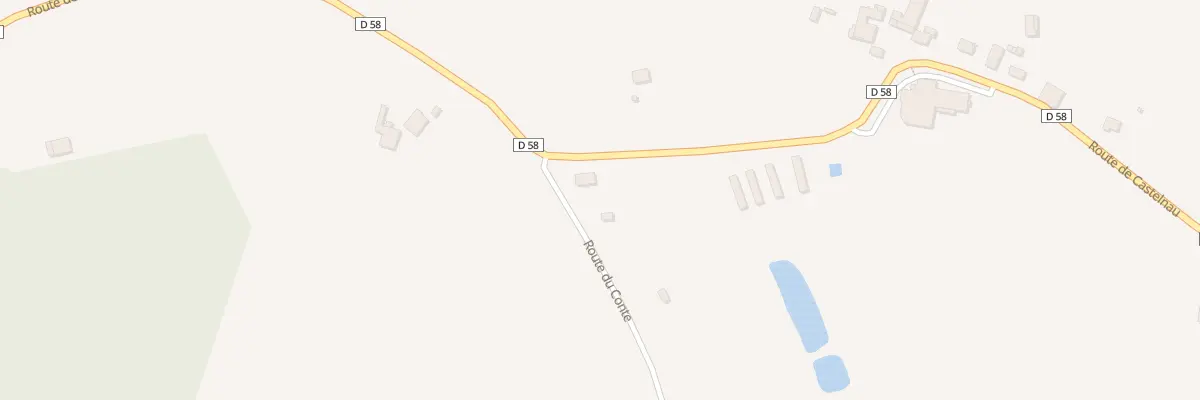 Plan du 595 Rte de Castelnau à Donzacq