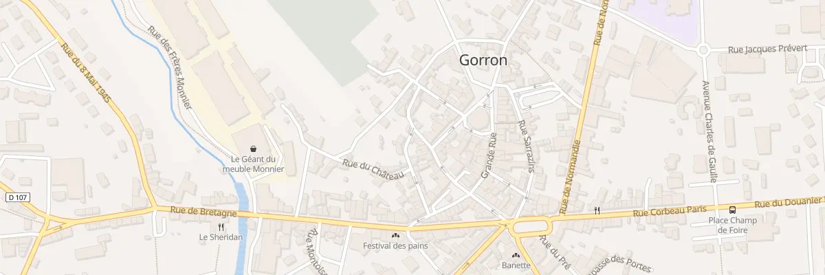 Plan du 21A Rue Brochard Brault à Gorron